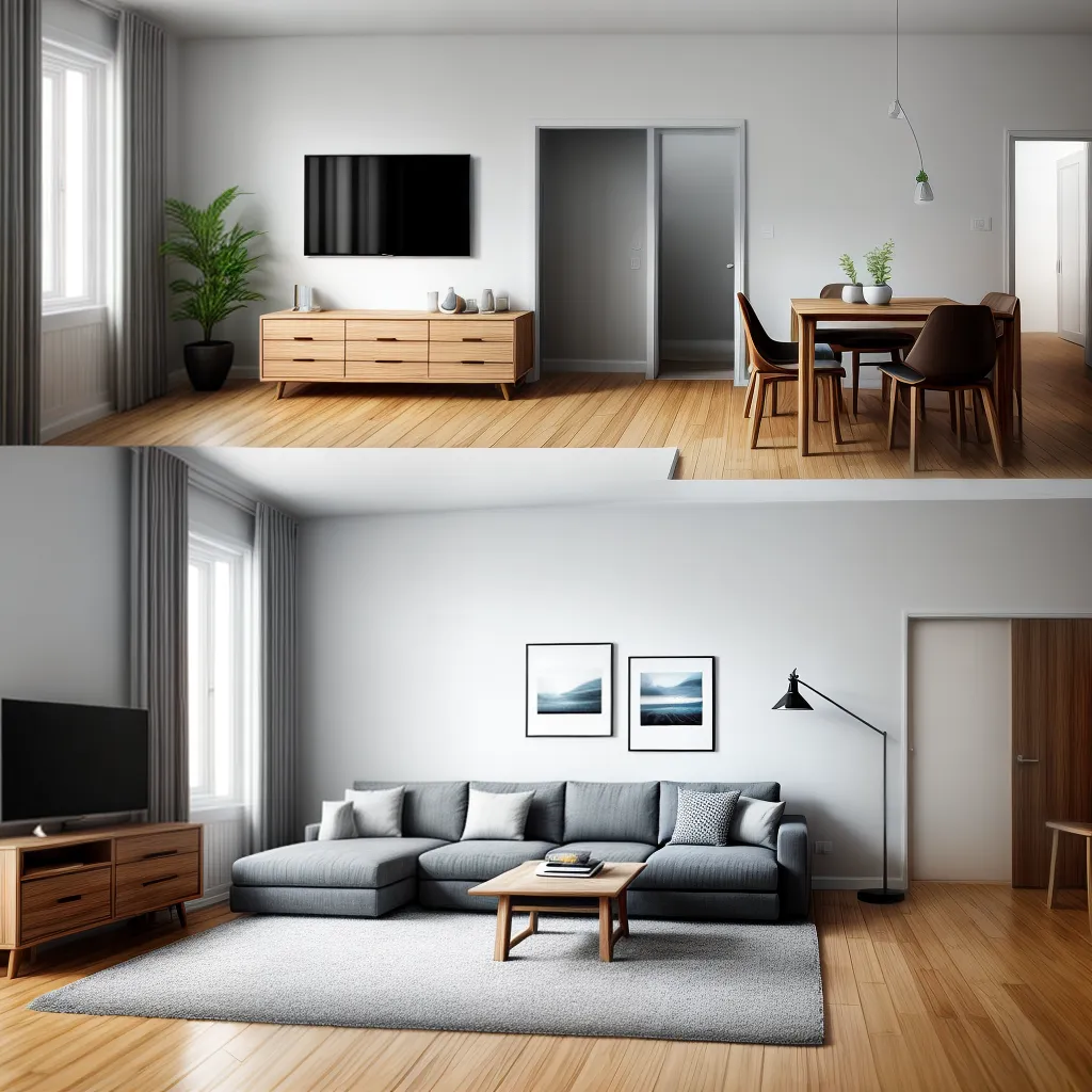 sala minimalista luz natural tecnologia