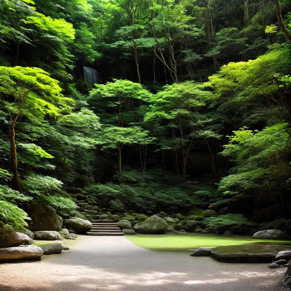 jardim zen pagode serenidade