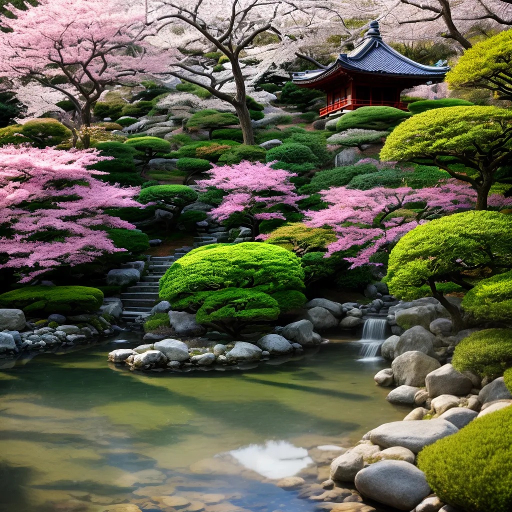 jardim tranquilo caminho cha zen