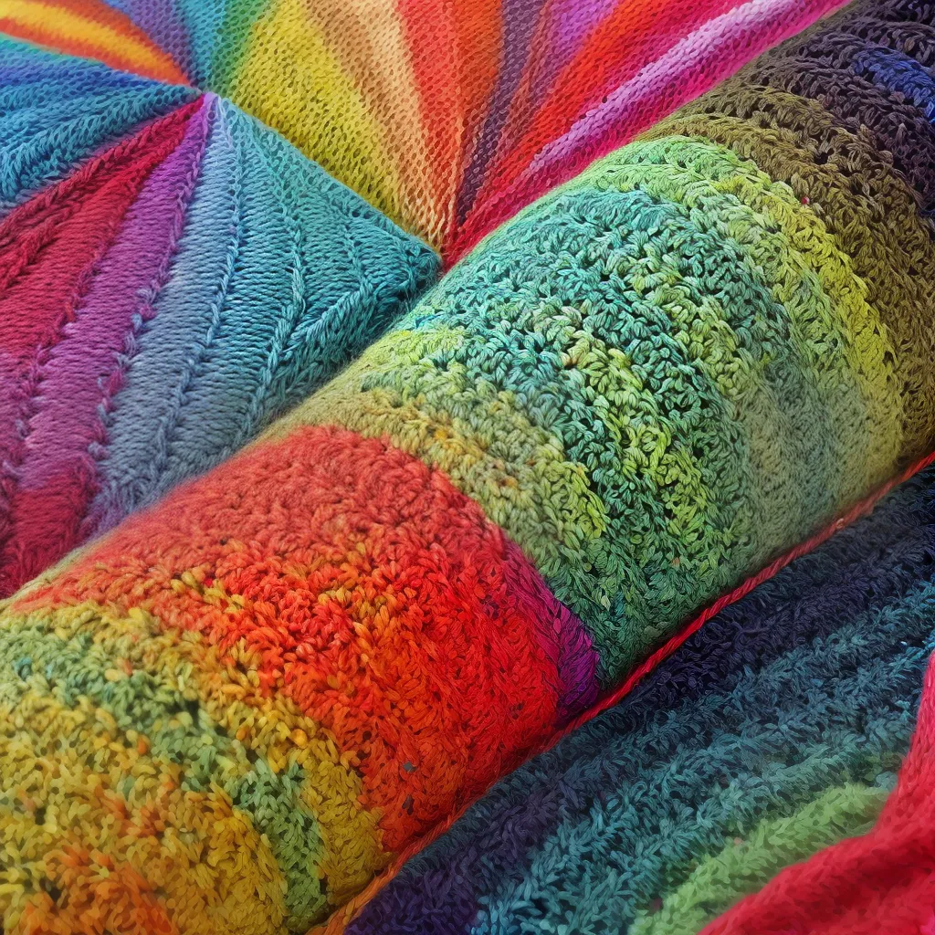 croche jacquard colorido stitches