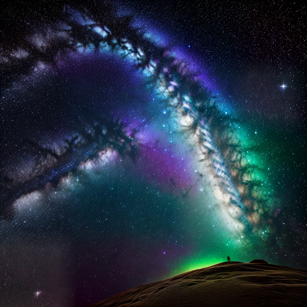 galaxia colorida estrelas misterio