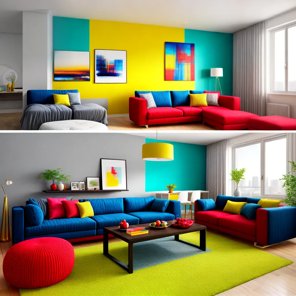 sala colorida energia sofa azul sala colorida energia sofa azul