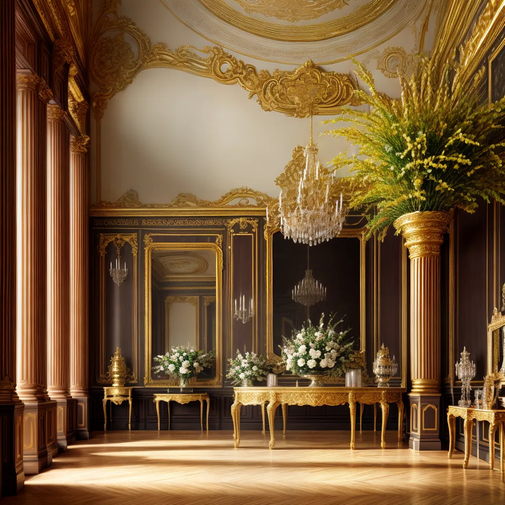 pintura rococo salao nobres opulencia pintura rococo salao nobres opulencia
