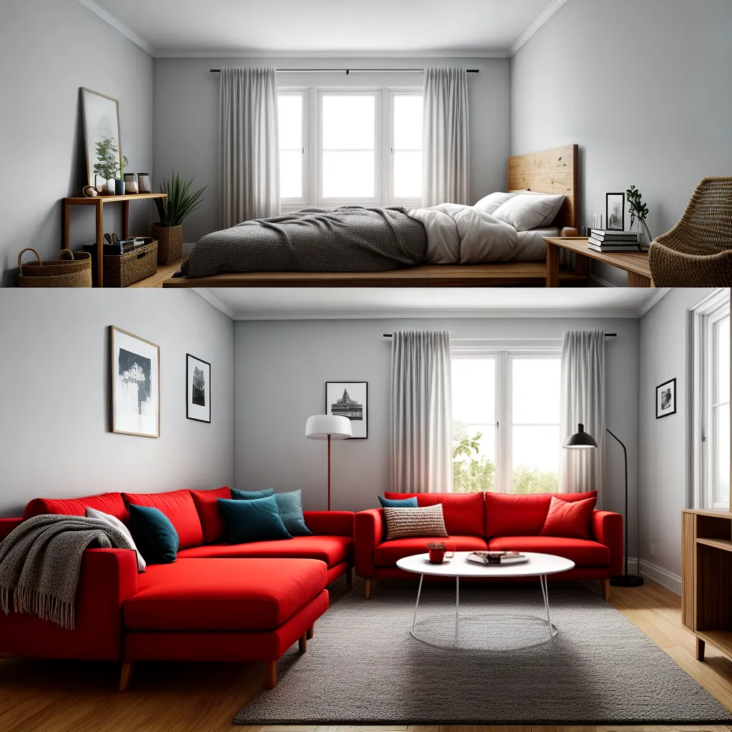 sala estar cores quarto