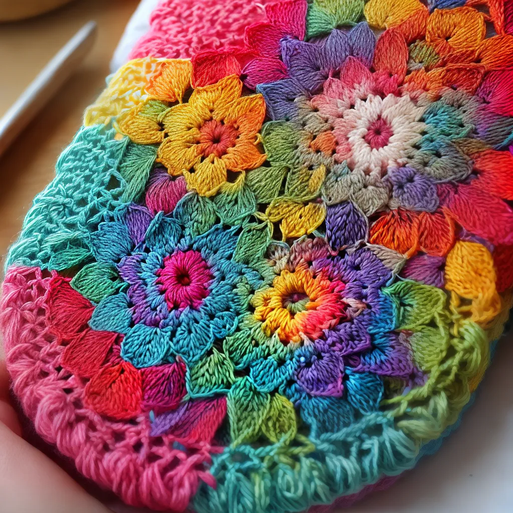 croche colorido padroes intrincados croche colorido padroes intrincados