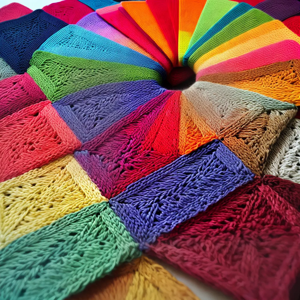 amostra croche colorido amostra croche colorido