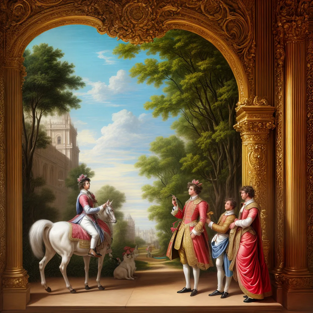 pintura rococo detalhes opulencia pintura rococo detalhes opulencia