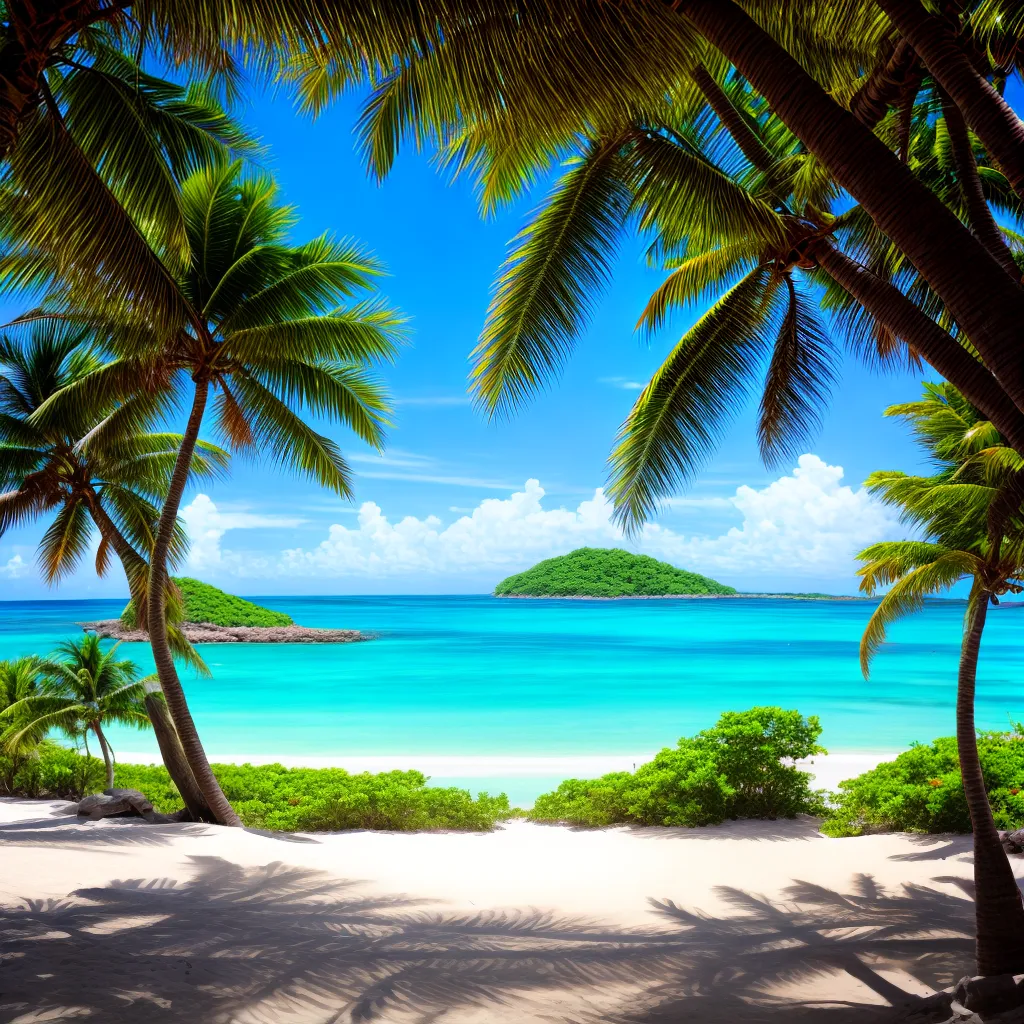 praia tropical aguas turquesa palmeiras 1 praia tropical aguas turquesa palmeiras 1