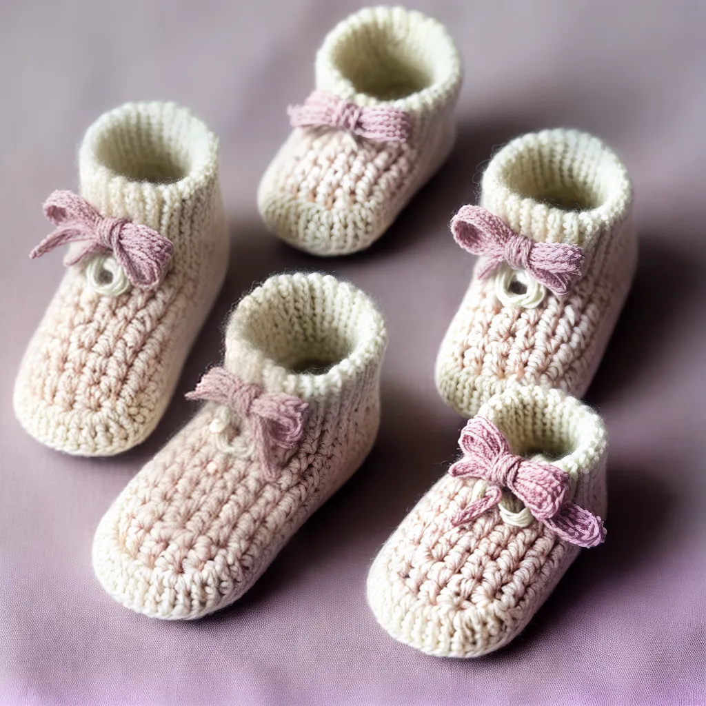 croche botinhas bebe artesanal