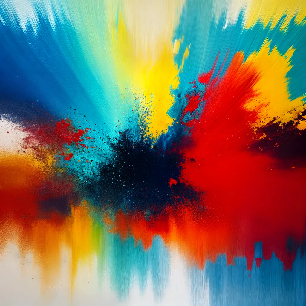 pintura abstrata cores vibrantes 6