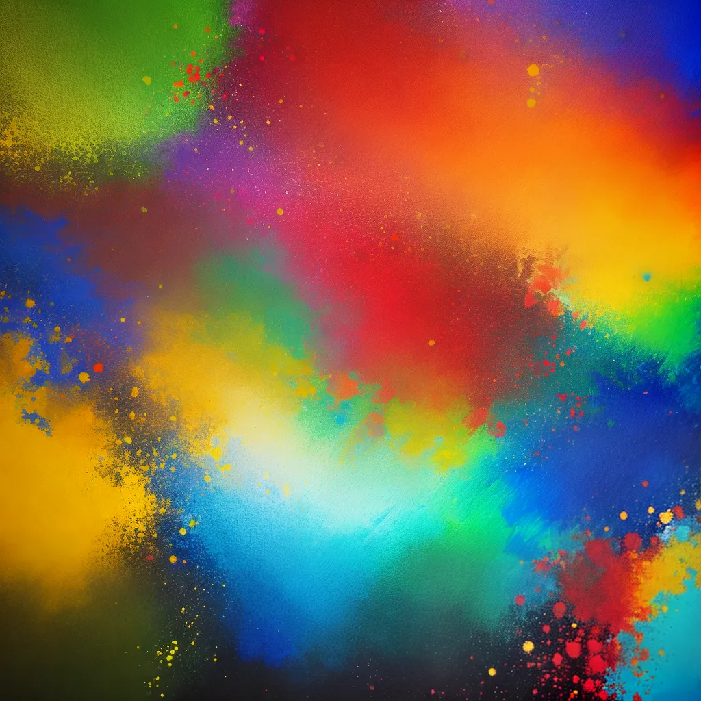 pintura abstrata cores vibrantes 7