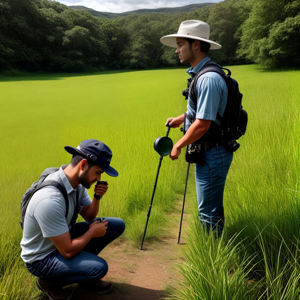 campo verde pesquisador natureza