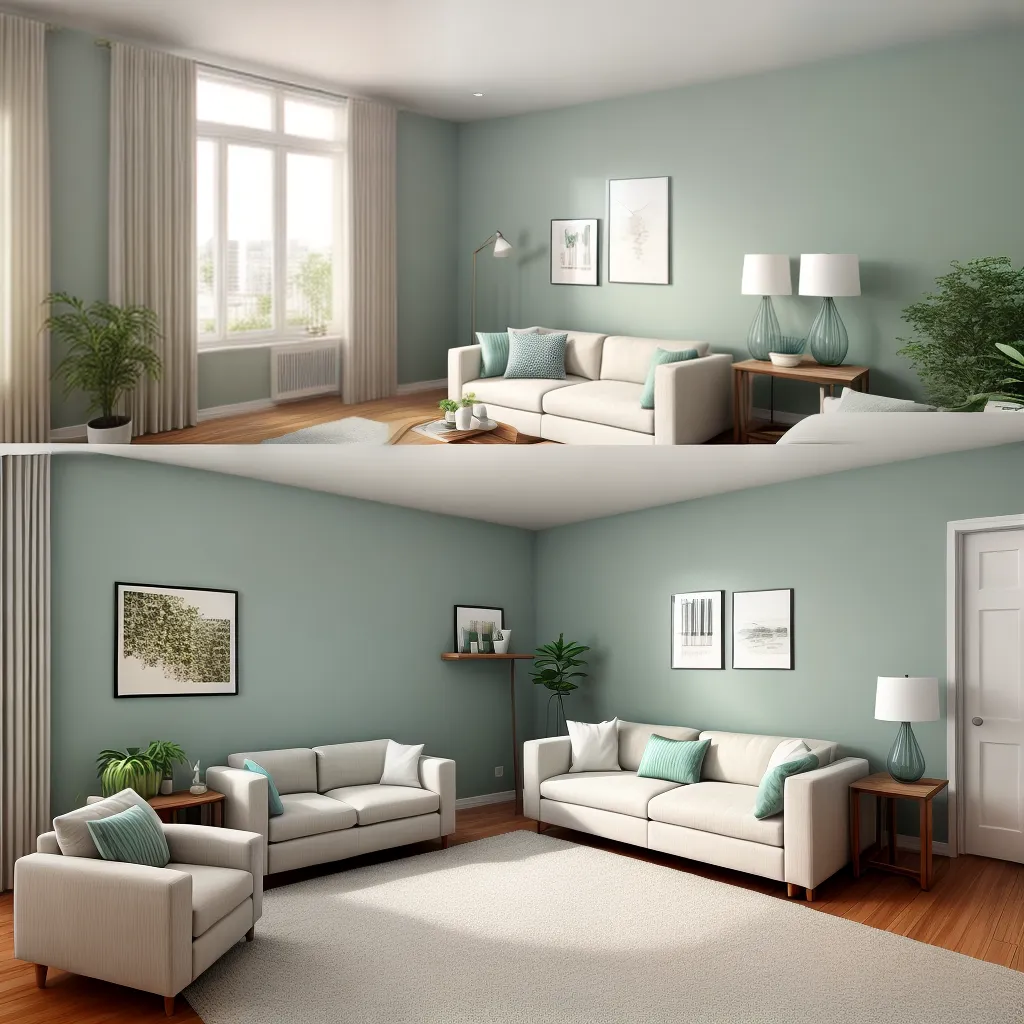 sala neutra sofa creme cortinas cinza