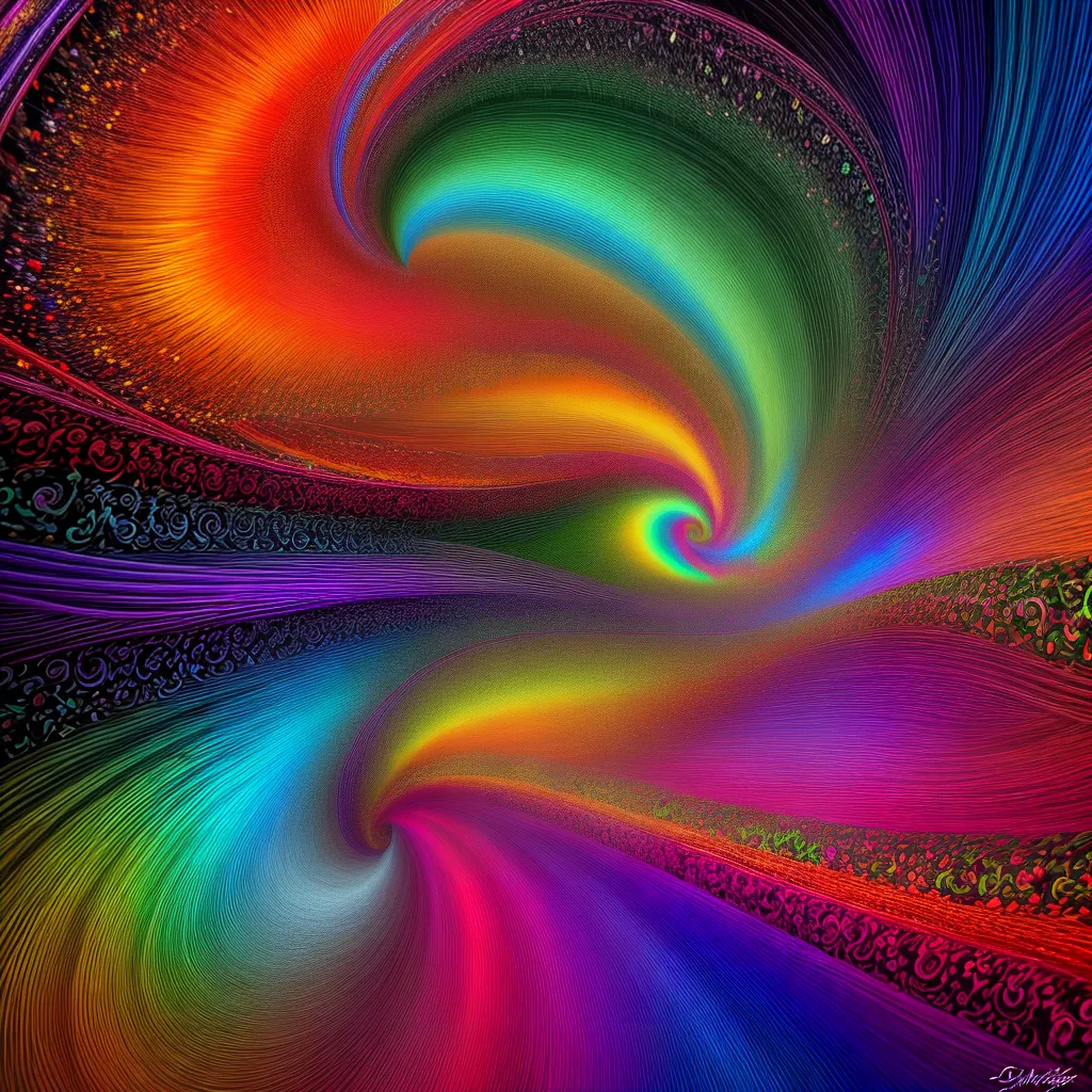 arte psicodelica mistura cores imaginacao