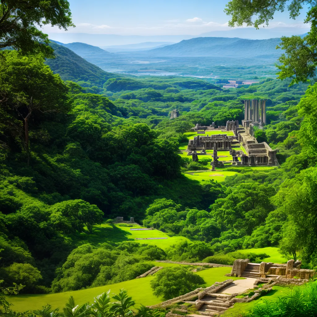 ruinas arqueologicas natureza cores vibrantes ruinas arqueologicas natureza cores vibrantes