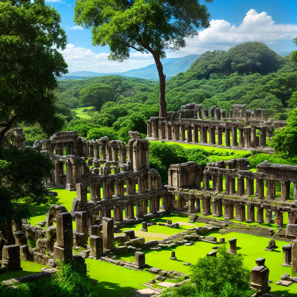 ruinas verdes papel de parede ruinas verdes papel de parede