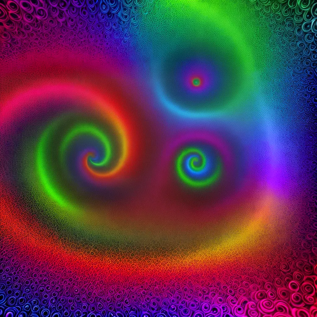 psicodelia padrao colorido kaleidoscopio