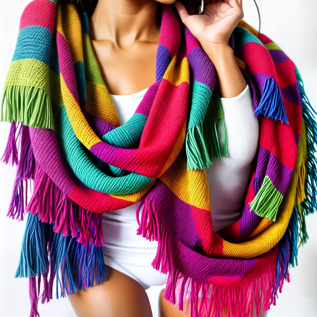 croche xale franjas pompons croche xale franjas pompons