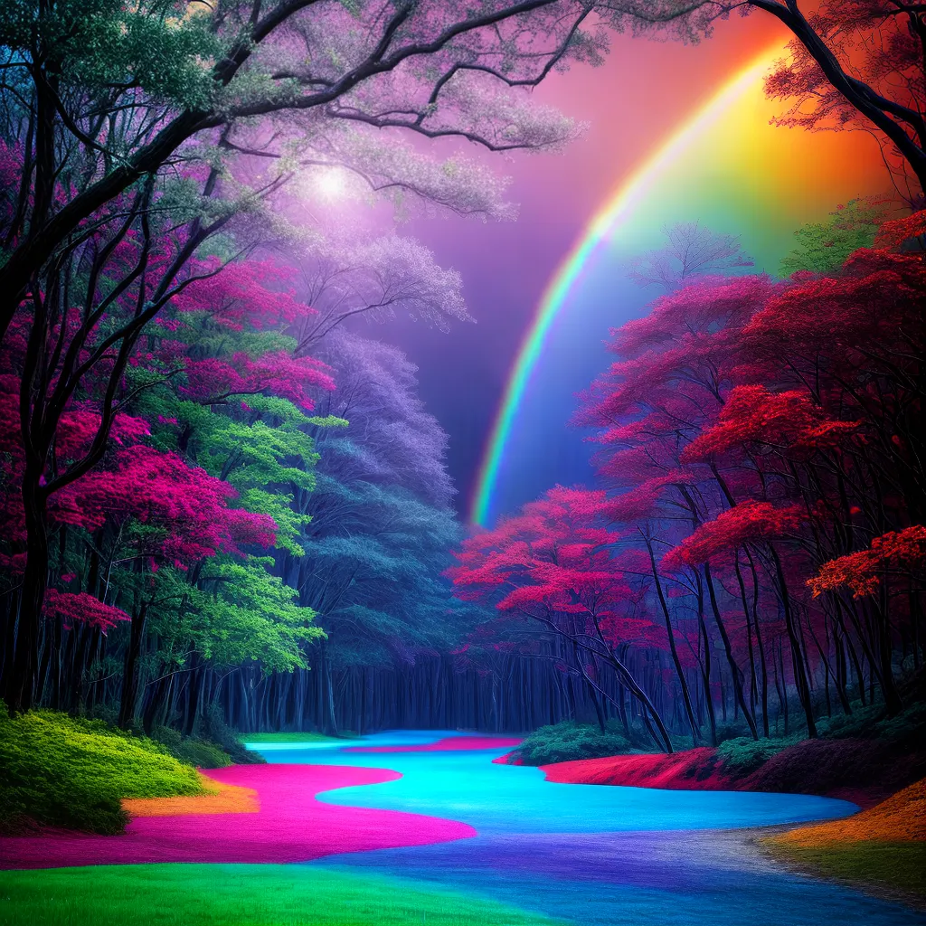 floresta mistica pintura magica