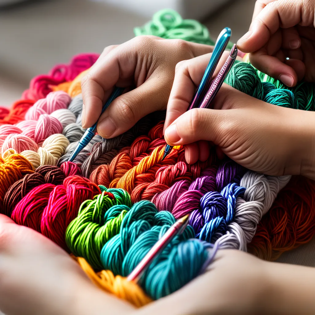 croche maos trabalho colorido 1 croche maos trabalho colorido 1