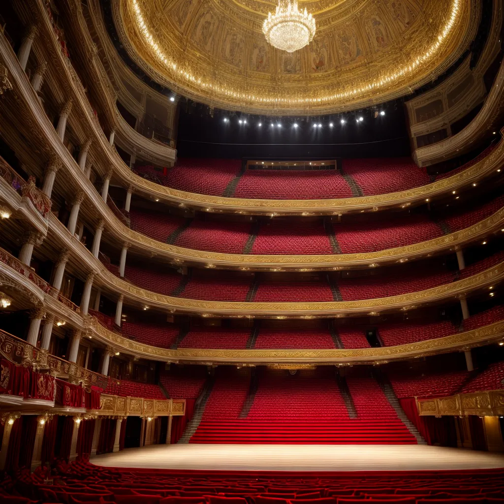 opera flores palco arquitetura teatro