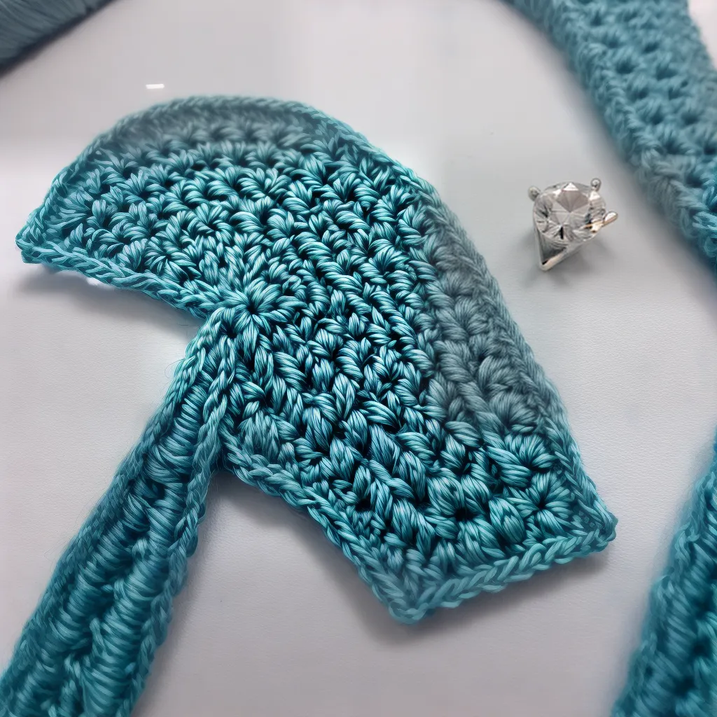 croche perfeito bordas coloridas