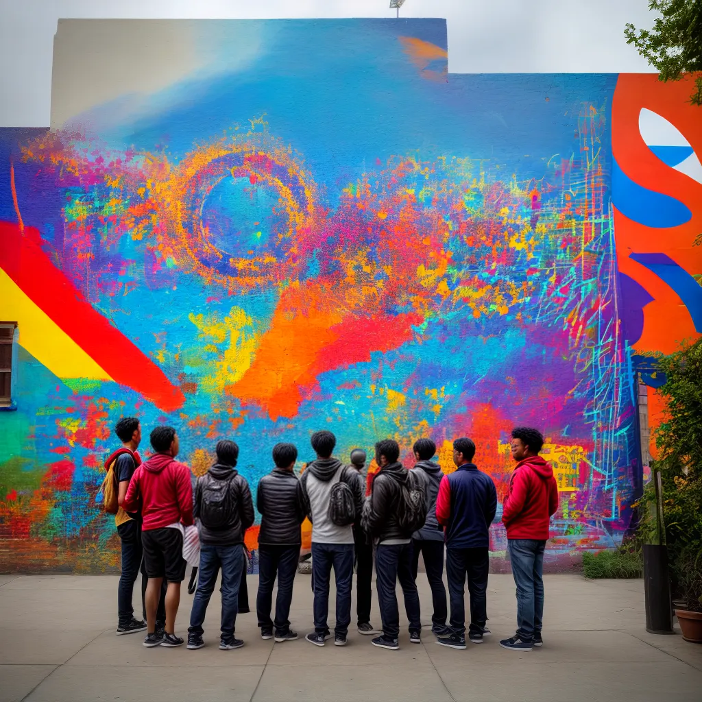 cidade diversidade mural conexao humana