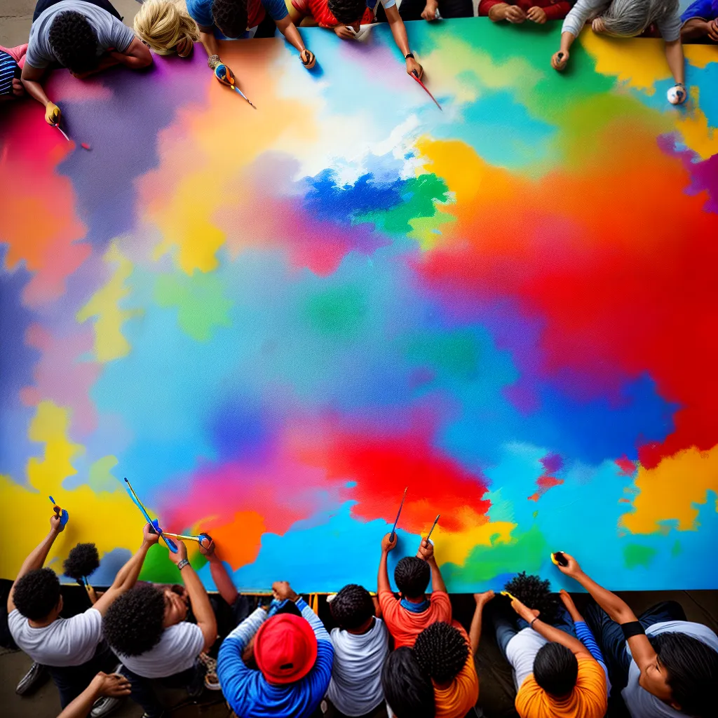 pintura coletiva diversidade arte social