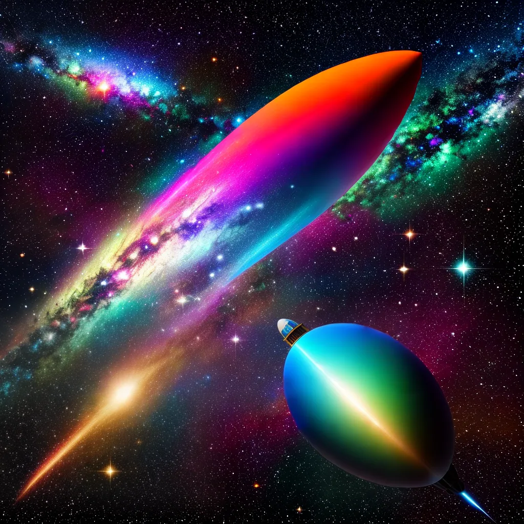 nave espacial galaxia colorida arte 1 nave espacial galaxia colorida arte 1