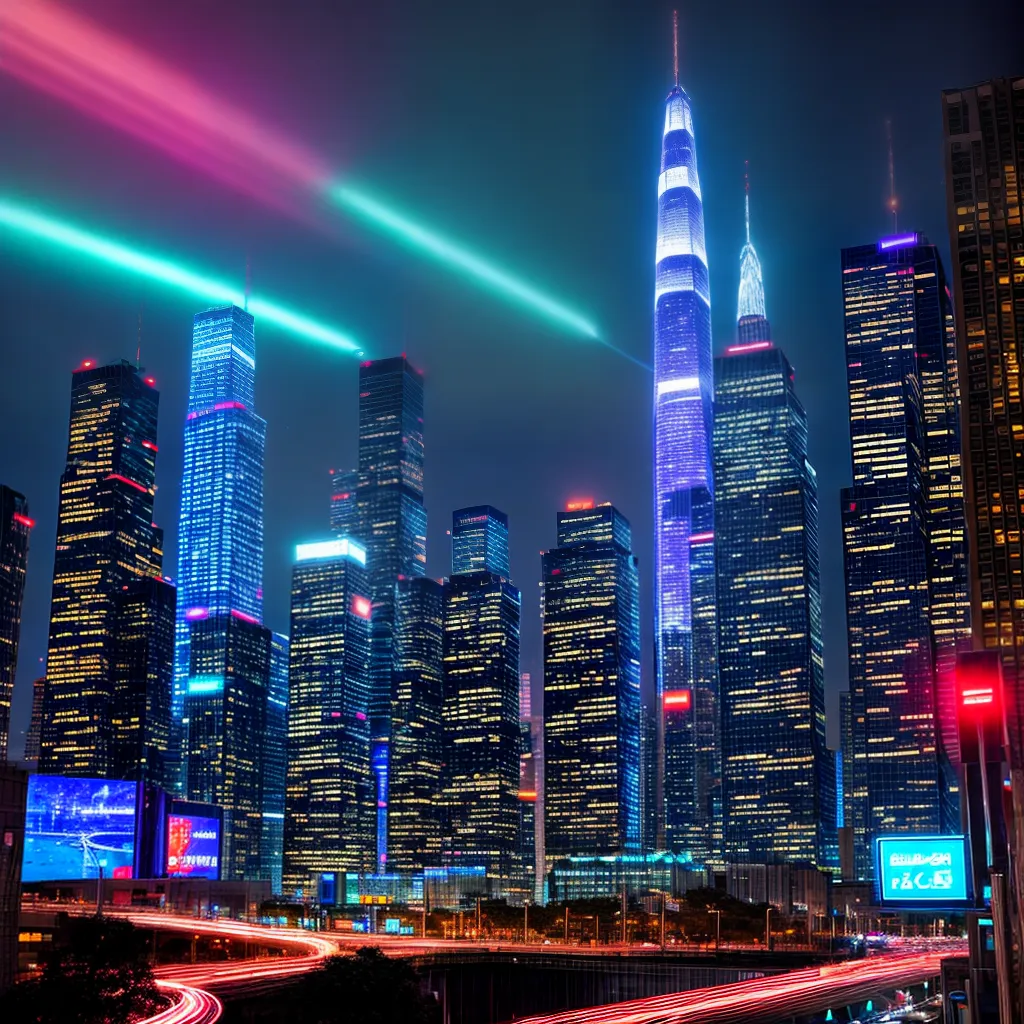 maravilhas futuristas cidade neon maravilhas futuristas cidade neon