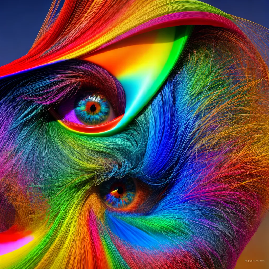 arte digital formas coloridas