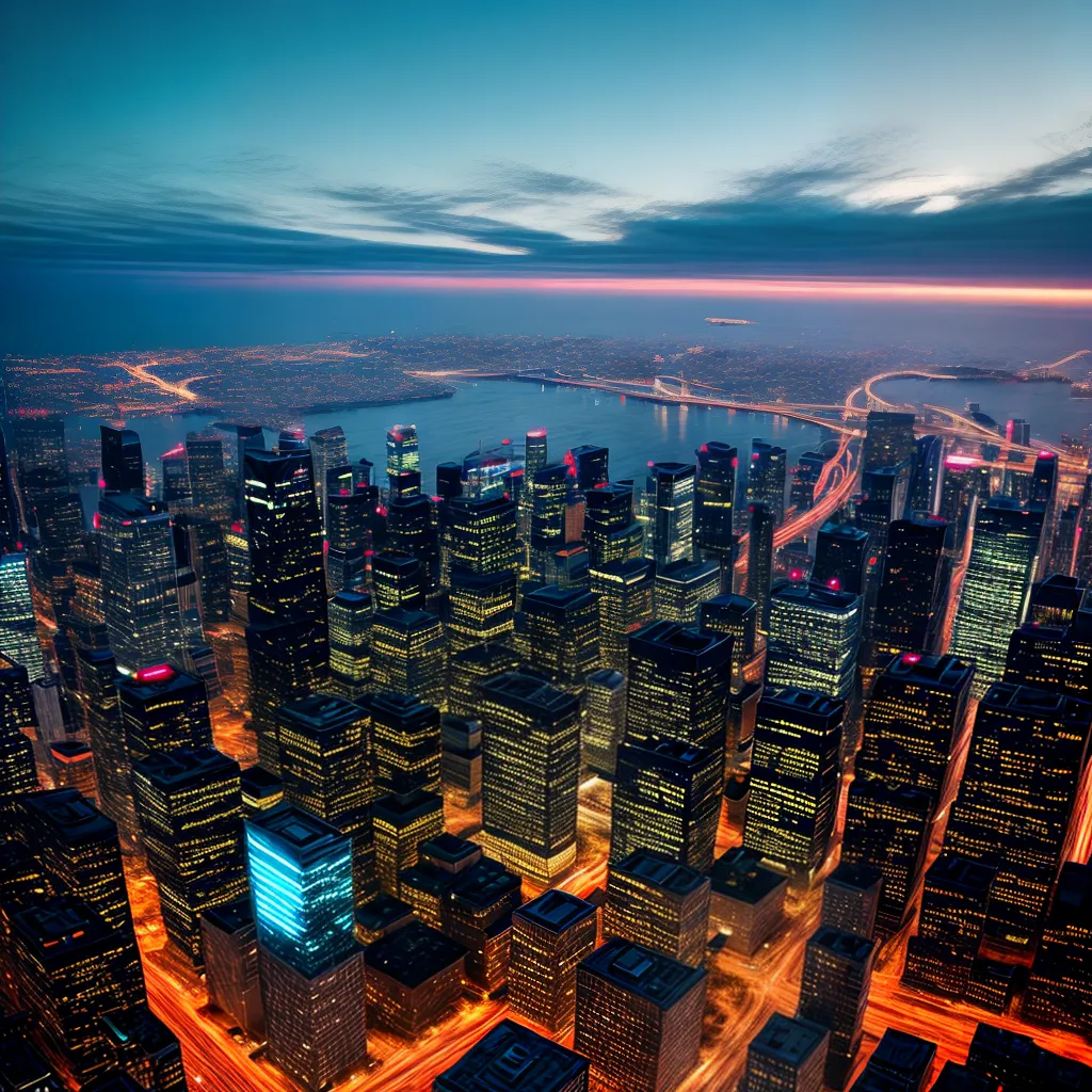 ceu futurista cidade arranha ceus ceu futurista cidade arranha ceus