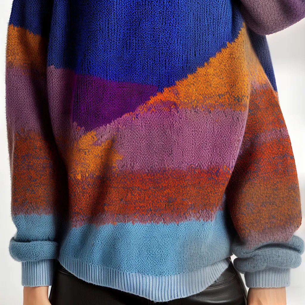 sueter trico intarsia design vibrante sueter trico intarsia design vibrante