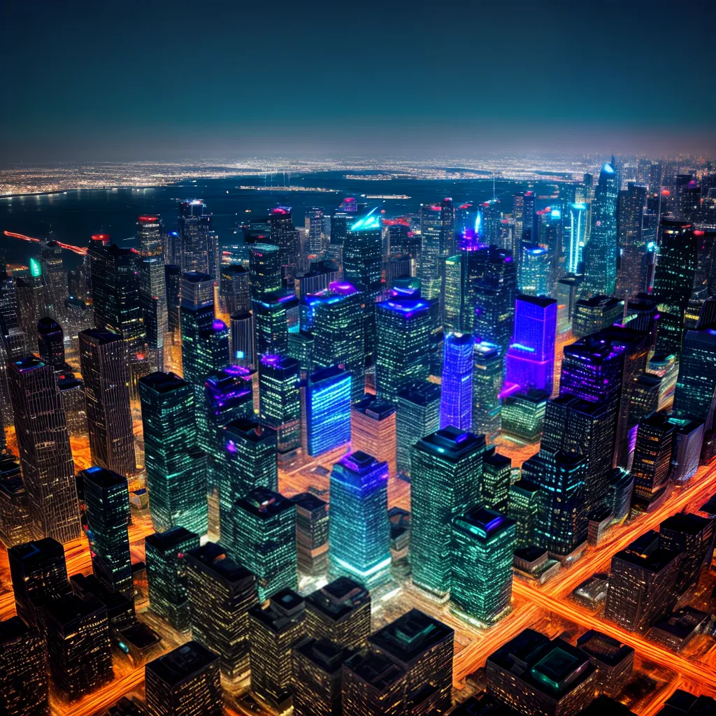 cidade futurista neon carros voadores 3 cidade futurista neon carros voadores 3