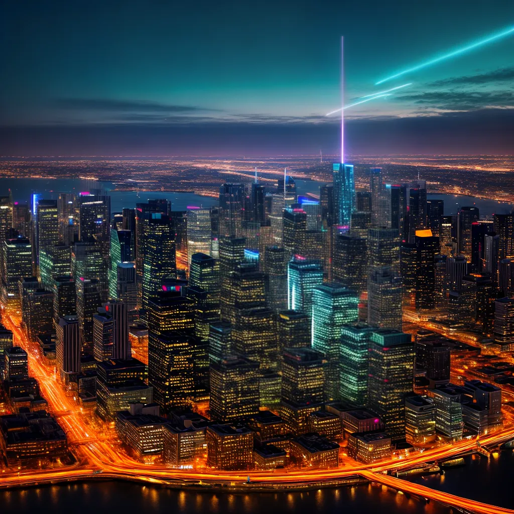 cidade futurista noite arranha ceus carros voadore 1 cidade futurista noite arranha ceus carros voadore 1