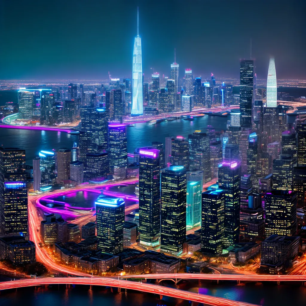 ceu futurista cidade arranha ceus 1 ceu futurista cidade arranha ceus 1