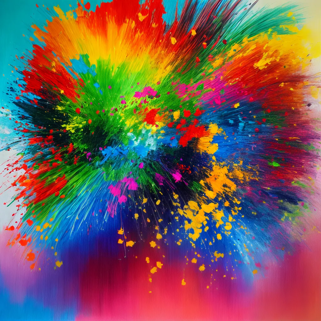 pintura vibrante criatividade diversidade pintura vibrante criatividade diversidade