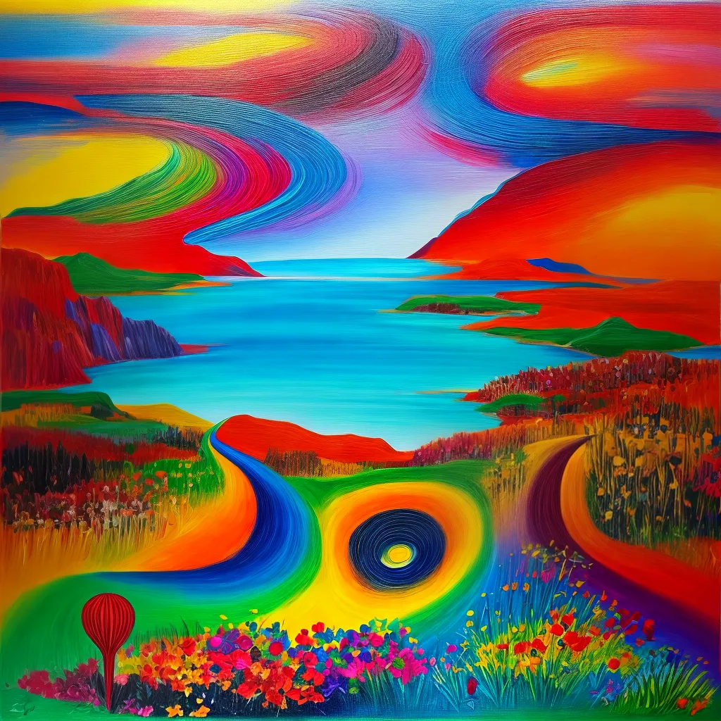 pintura colorida surrealismo artista outsider pintura colorida surrealismo artista outsider