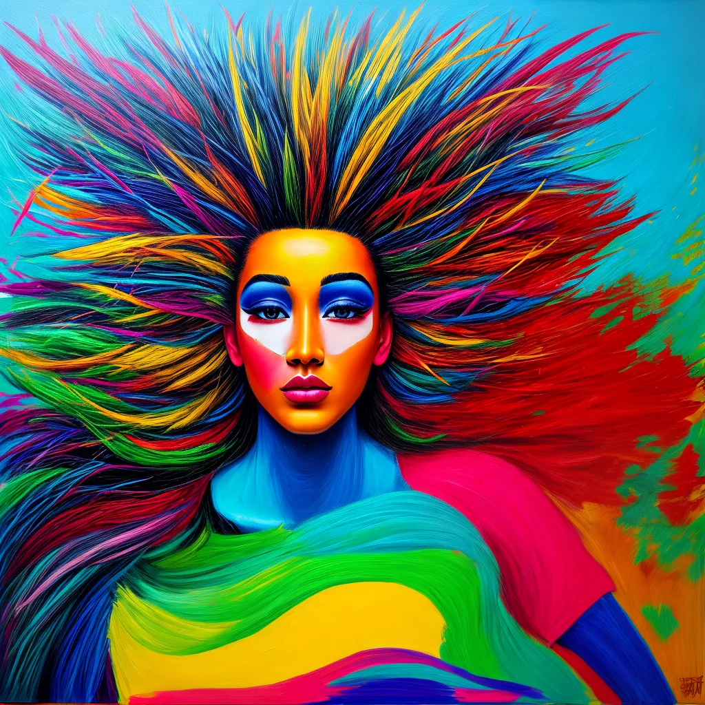 pintura artistica vibrante criatividade pintura artistica vibrante criatividade