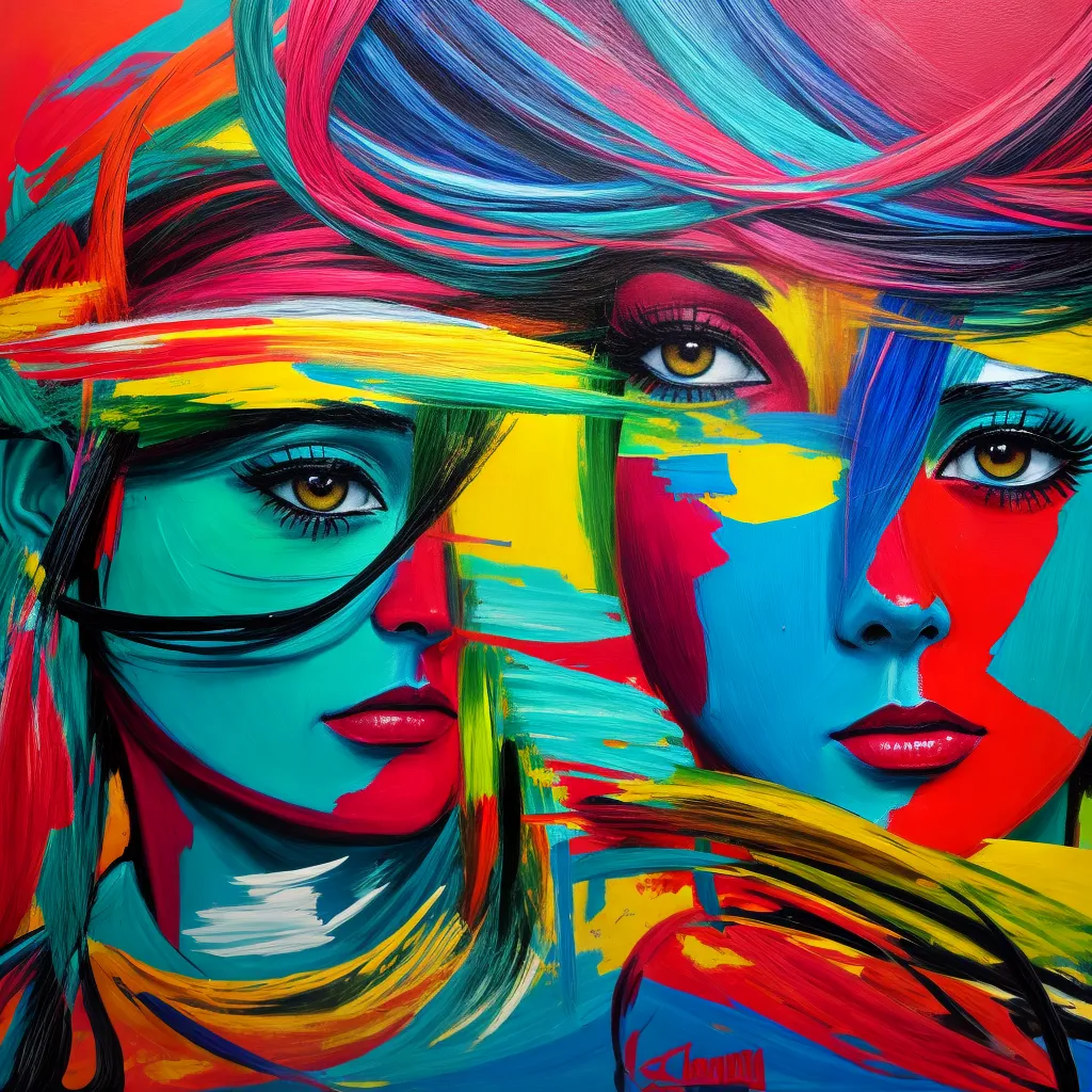 pintura vibrante expressao artistica pintura vibrante expressao artistica