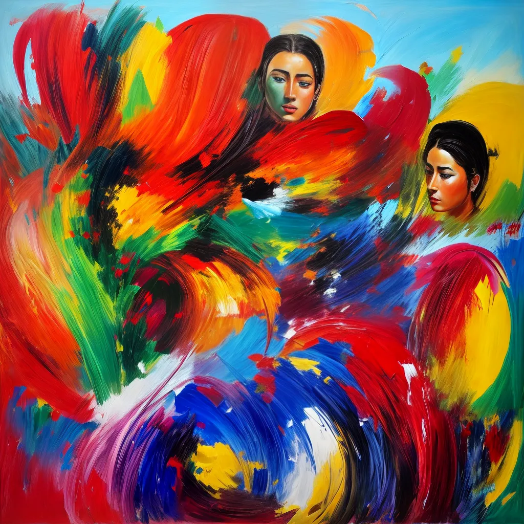 pintura expressionista formas cores intensas