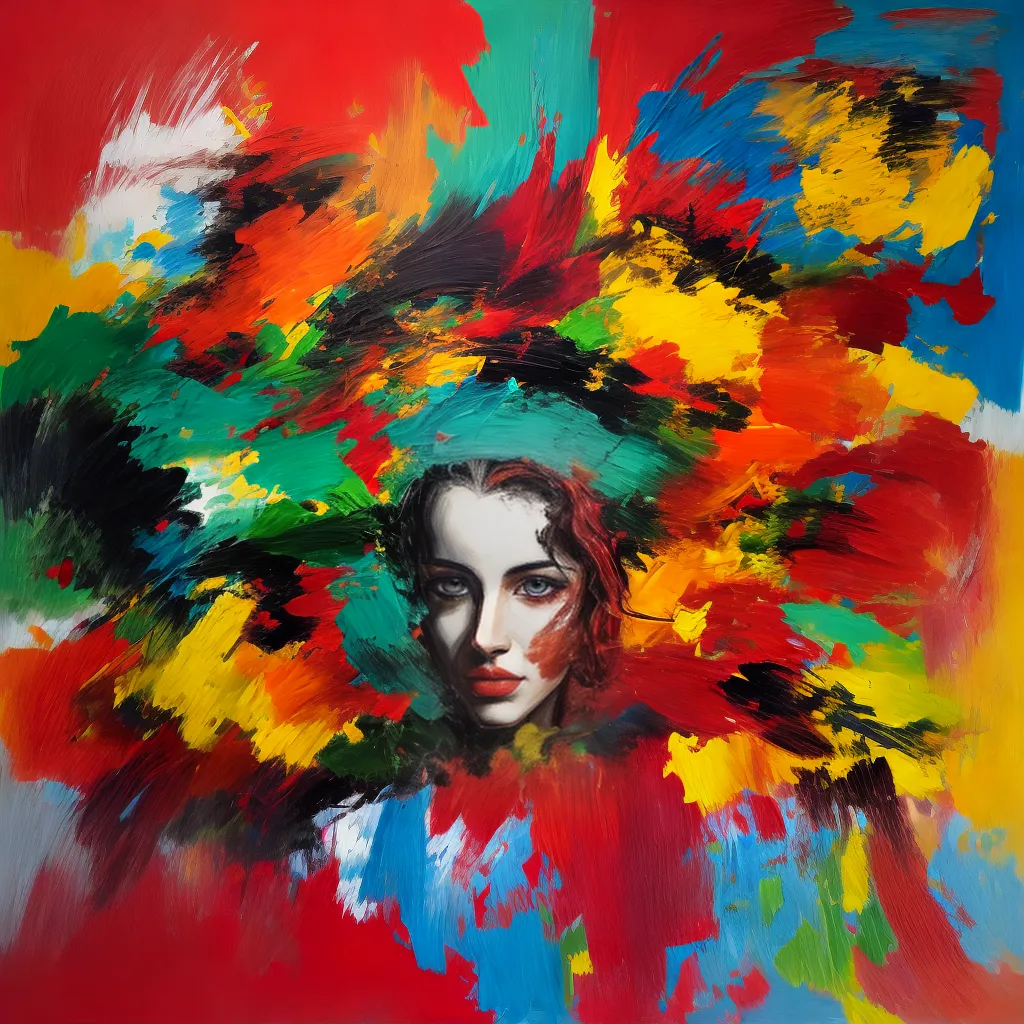 pintura expressiva figuras emocao