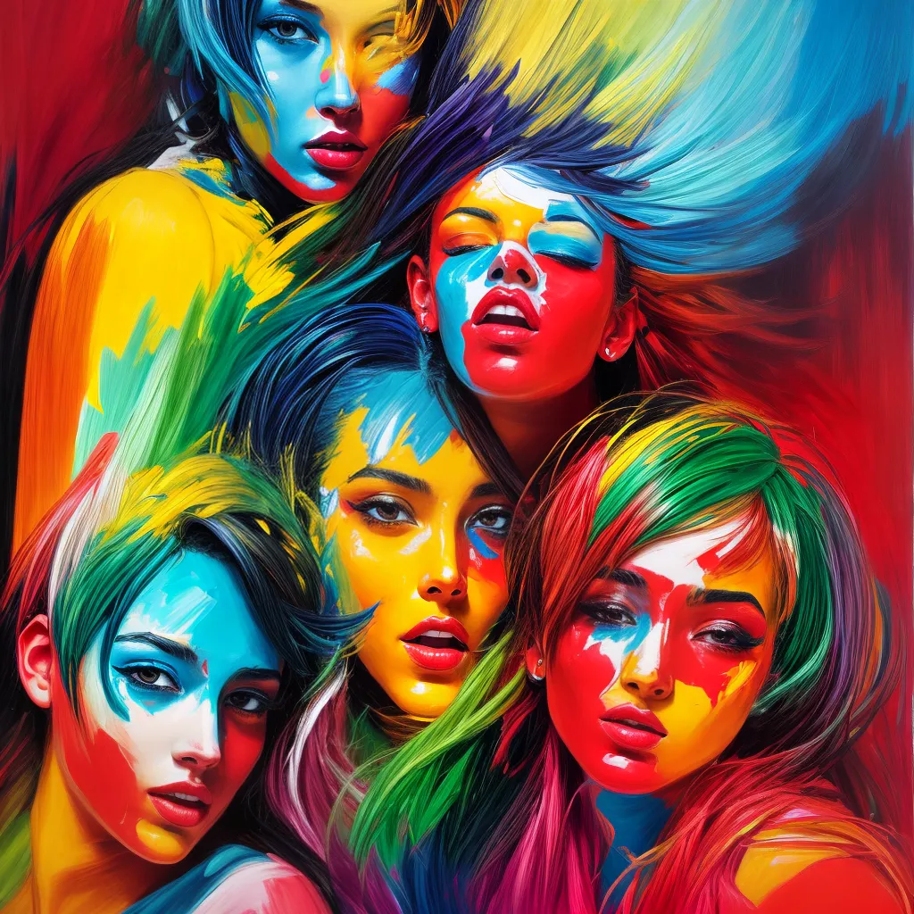 pintura figuras expressao intensa