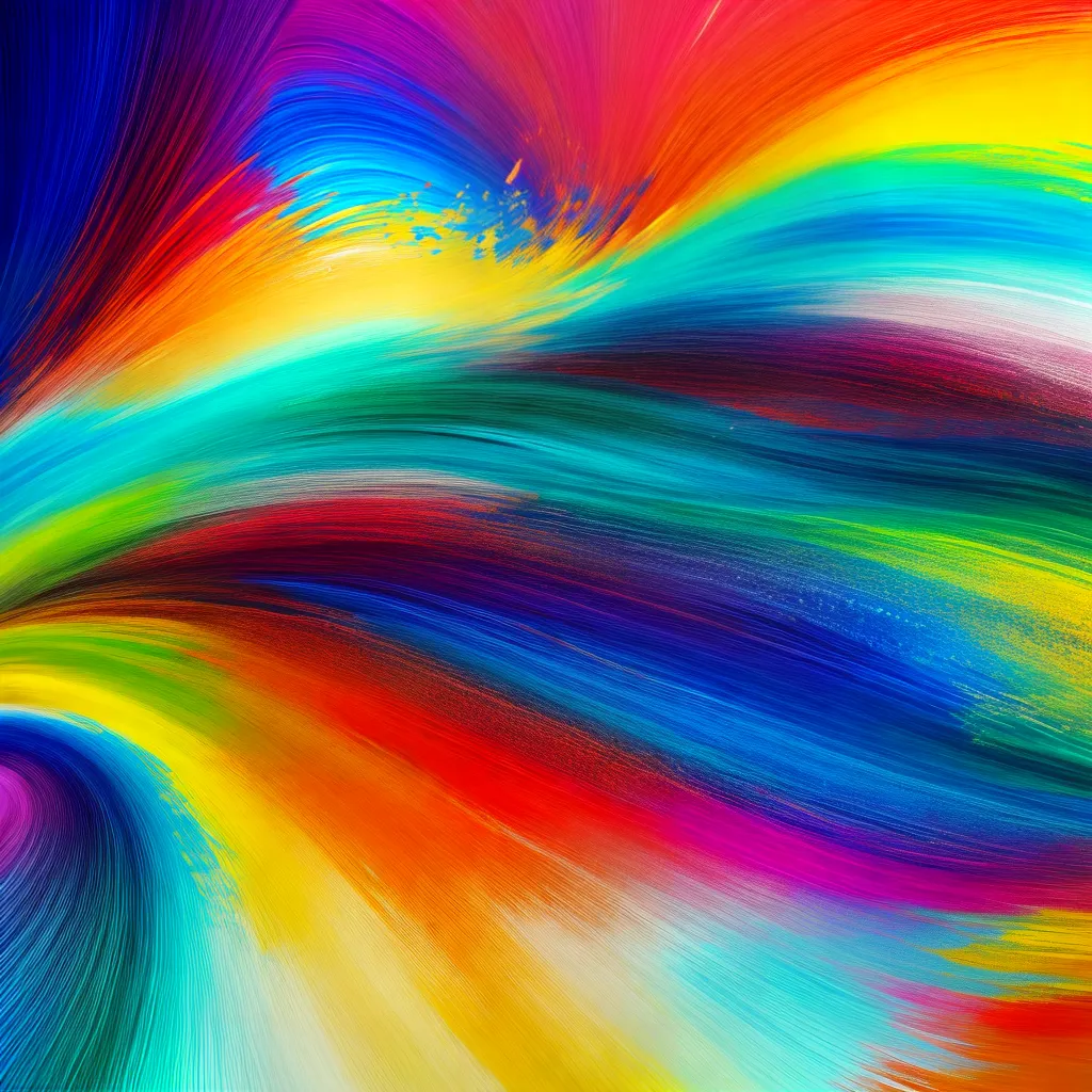 pintura abstrata colorida fusao arte