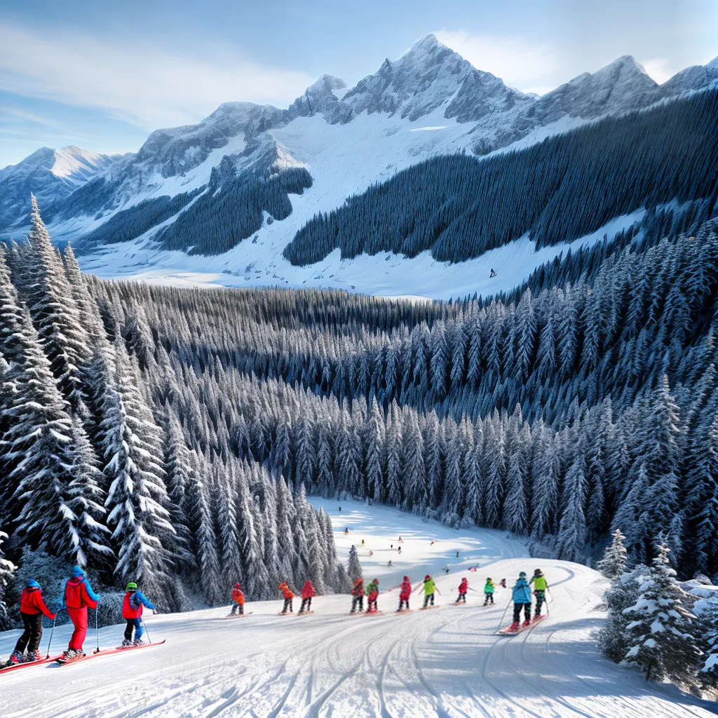 montanha neve esportes inverno esqui