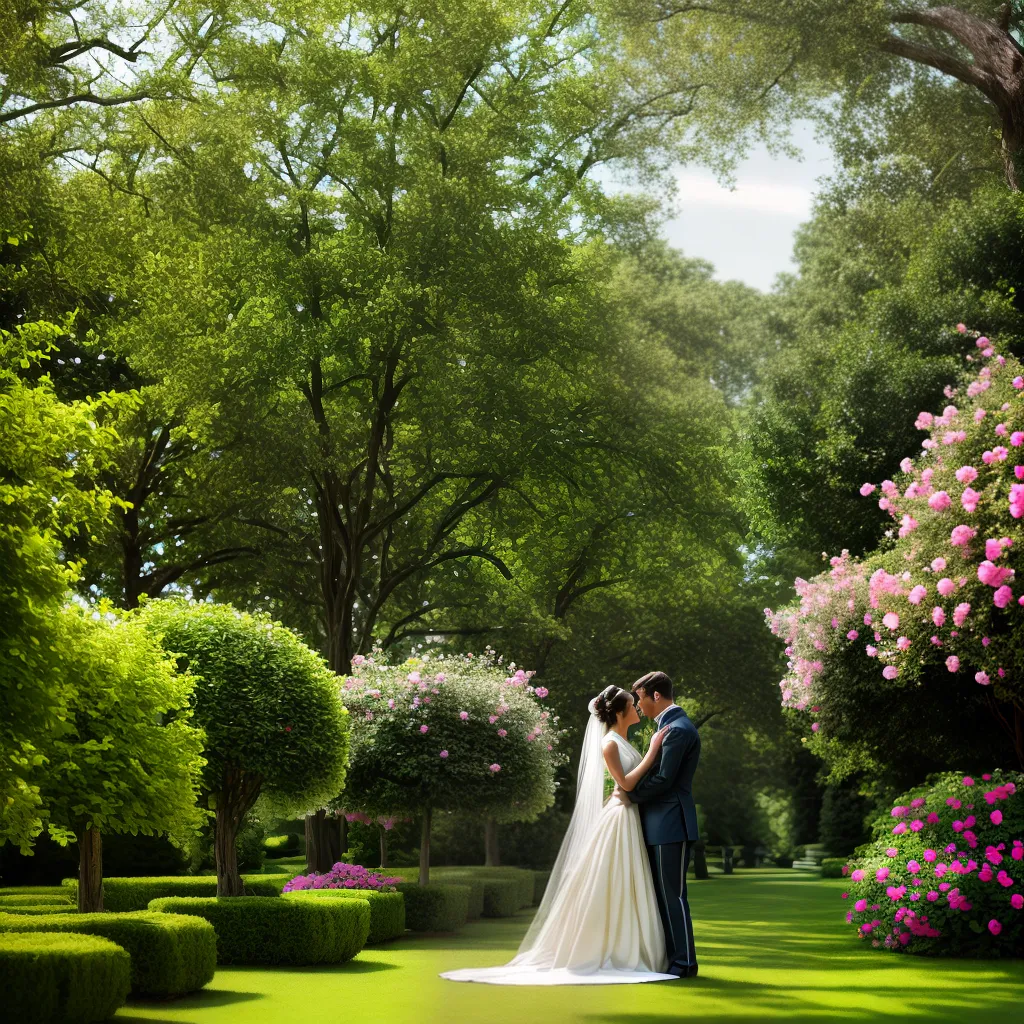 papel de parede casal jardim romance