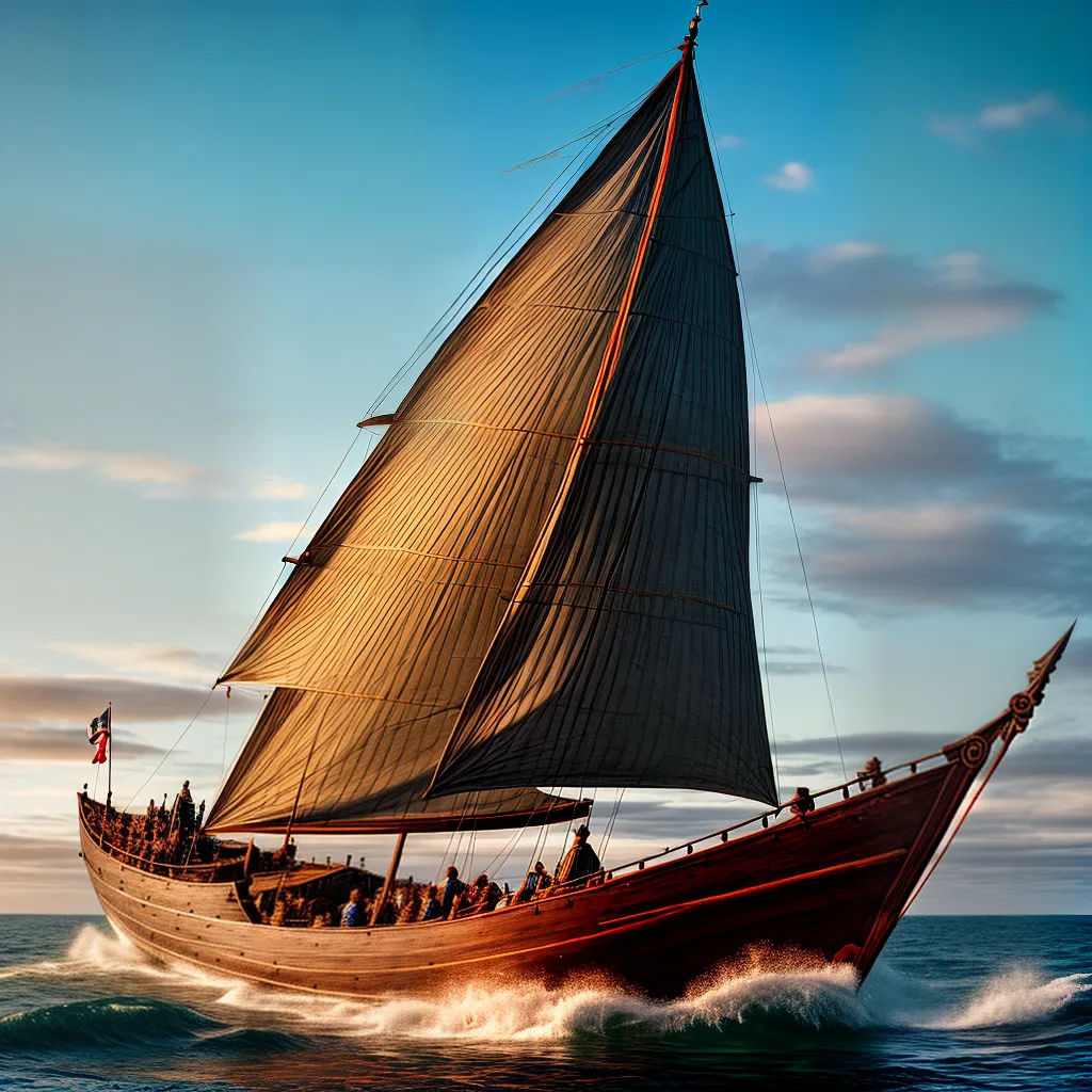 navio viking guerreiros aventura historia