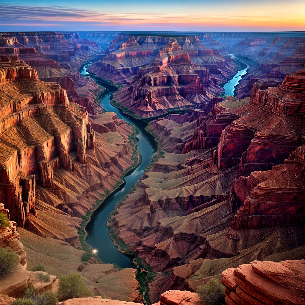 por do sol canyon vermelho laranja