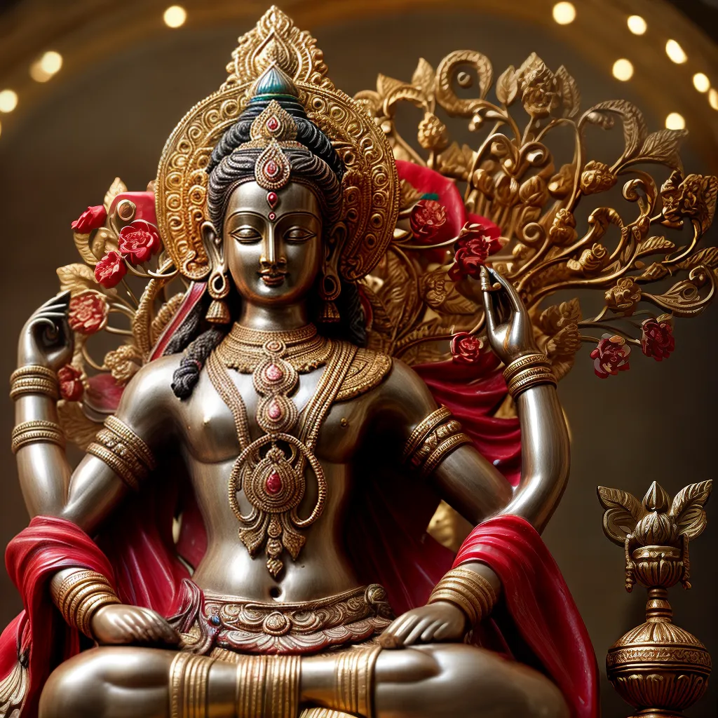 escultura hindu divindade lotus joias escultura hindu divindade lotus joias
