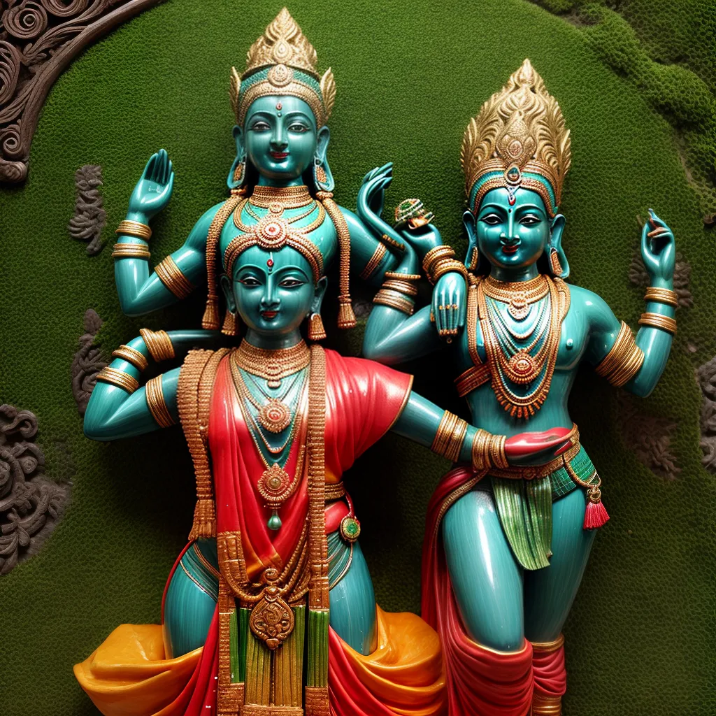 escultura hindu divindade verde escultura hindu divindade verde